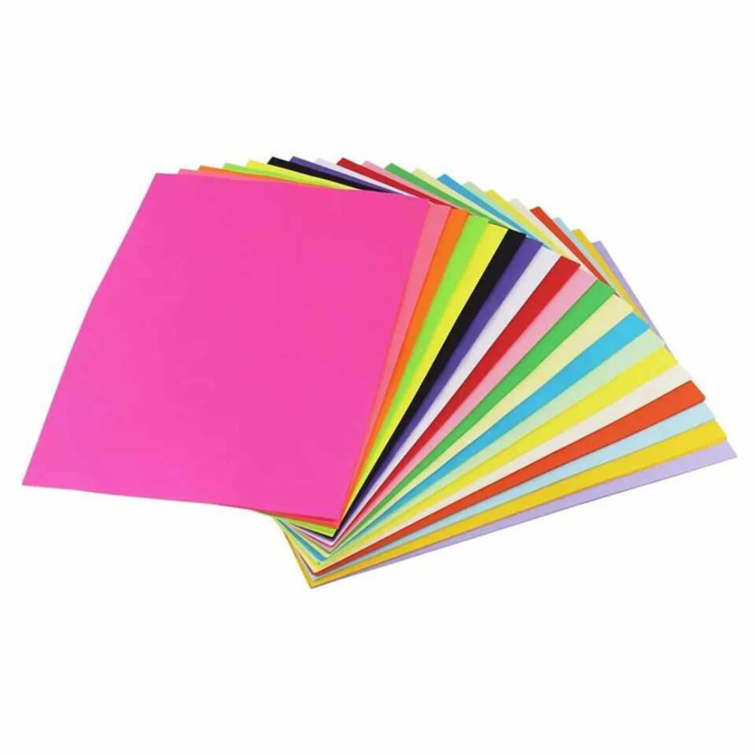 Colour Paper 100 Sheets, Multi Colors - A4 Size